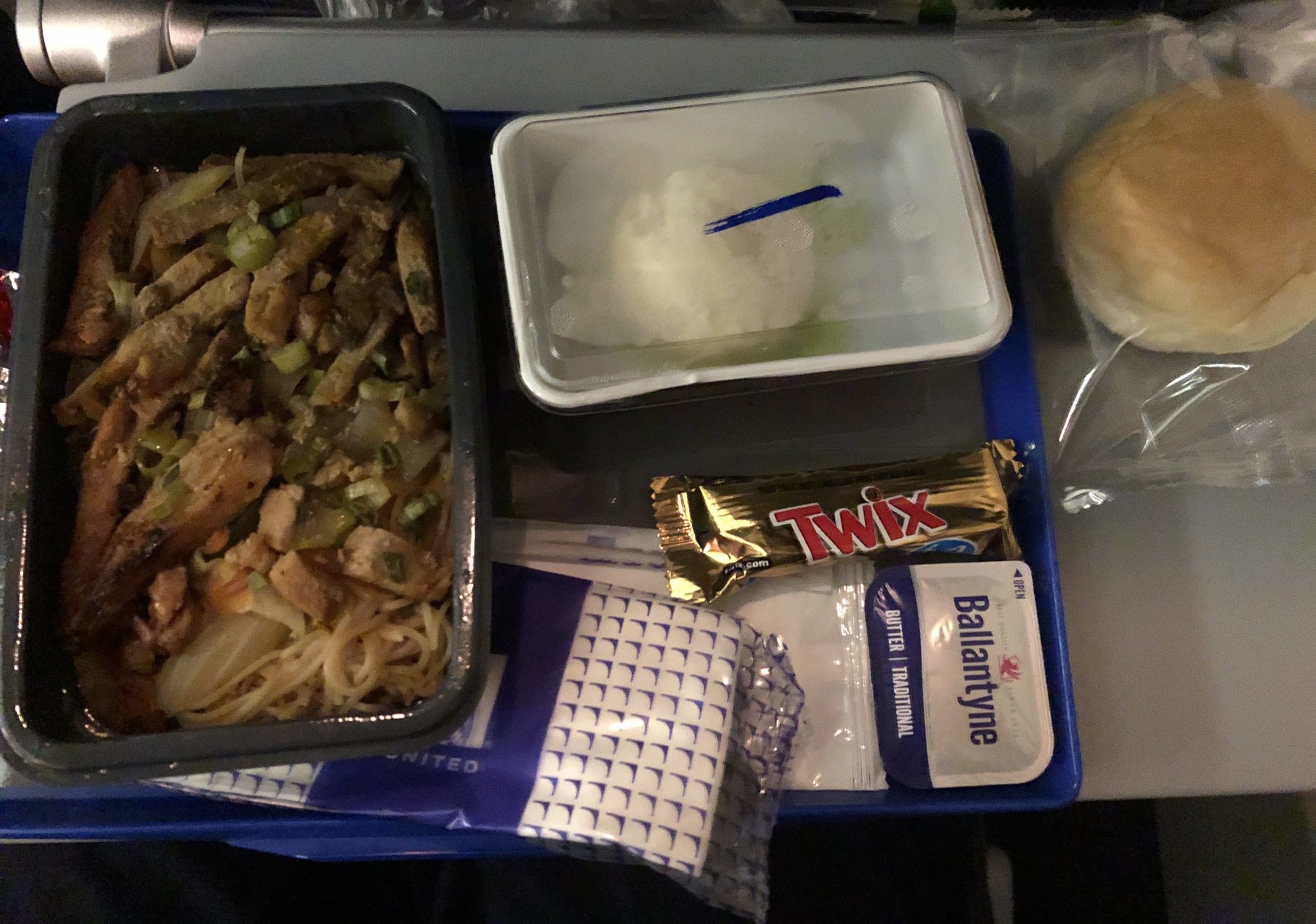 United Airlines　food